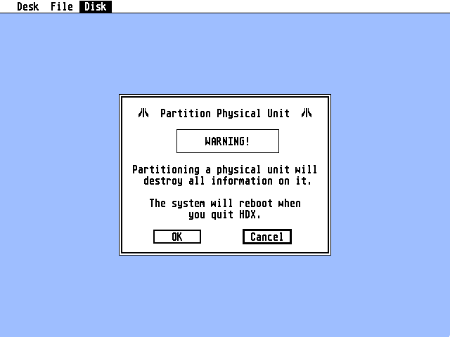 Atari Advanced Hard Disk Utility atari screenshot